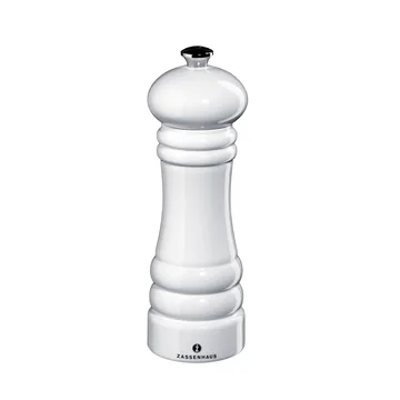 Berlin saltkvarn blank vit - 18 cm - Zassenhaus