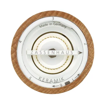 Berlin saltkvarn blank vit - 18 cm - Zassenhaus