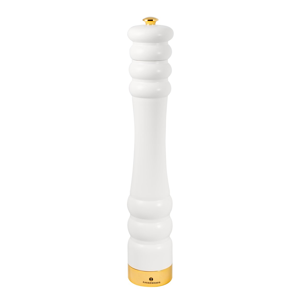 Zassenhaus München kryddkvarn matt 35 cm Vit-guld | Skandinavisk Design | Salt- & Pepparkvarnar | Vit
