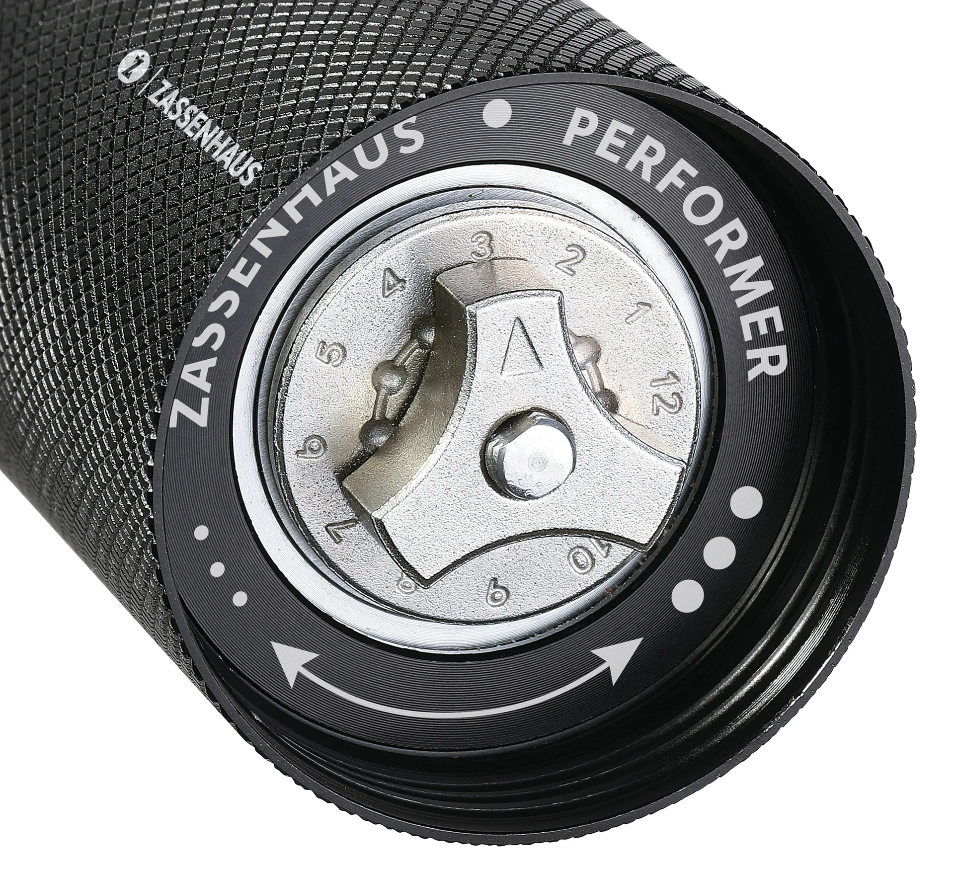 Zassenhaus Performer pepparkvarn, Valnöt-aluminium 13 cm Zassenhaus