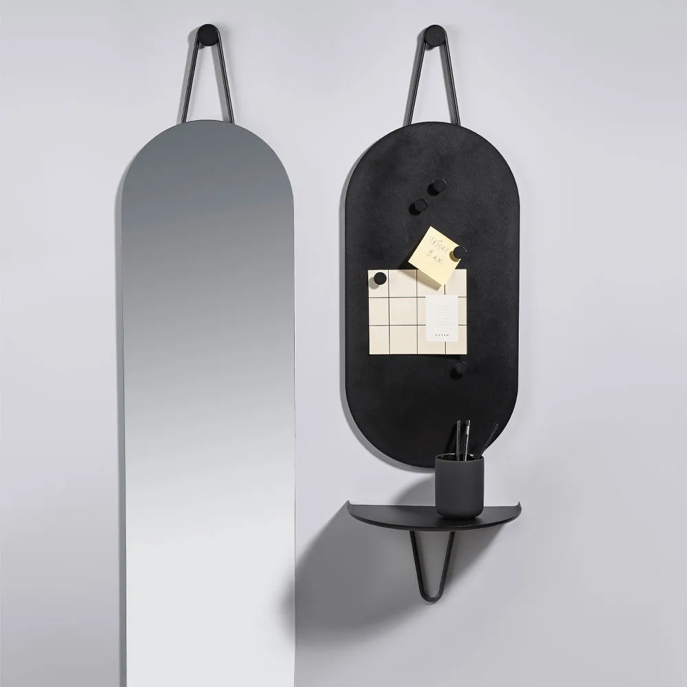 A-Bulletin Board anslagstavla, soft grey, inkl. magneter Zone Denmark