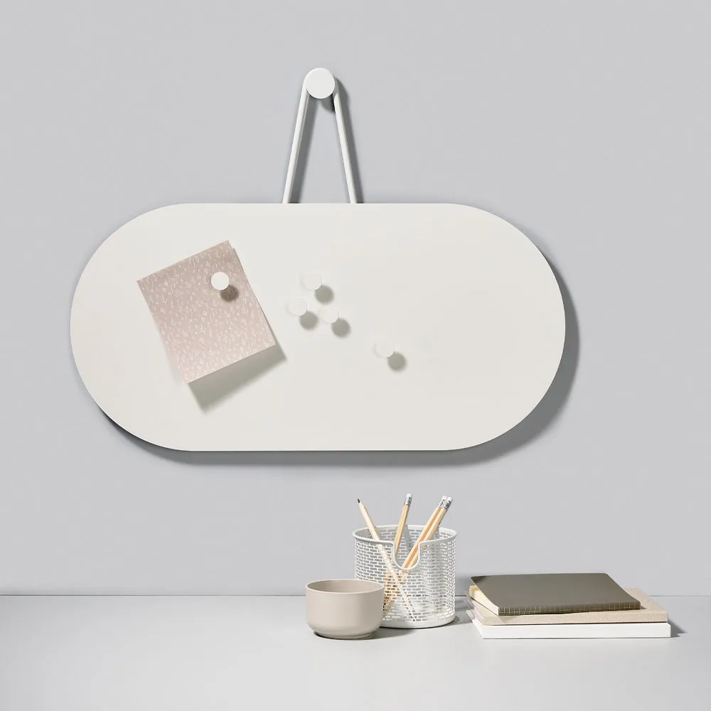 A-Bulletin Board anslagstavla, soft grey, inkl. magneter Zone Denmark