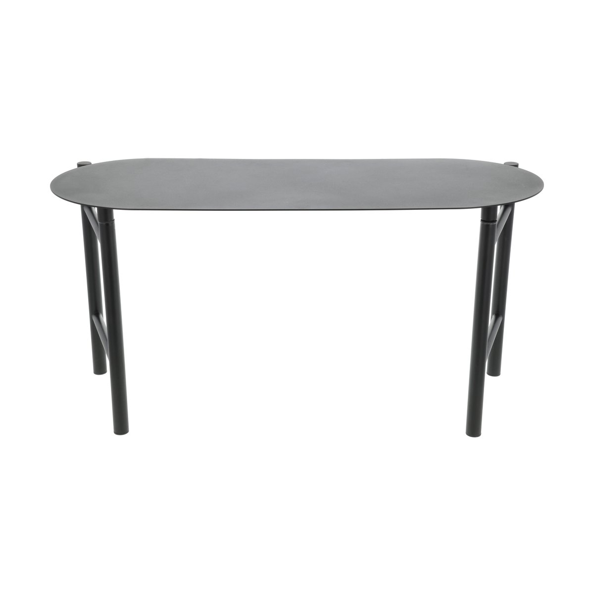 Zone Denmark Disc bänk 33x80 cm Black | Skandinavisk Design | Trädgårdsbänkar | Svart