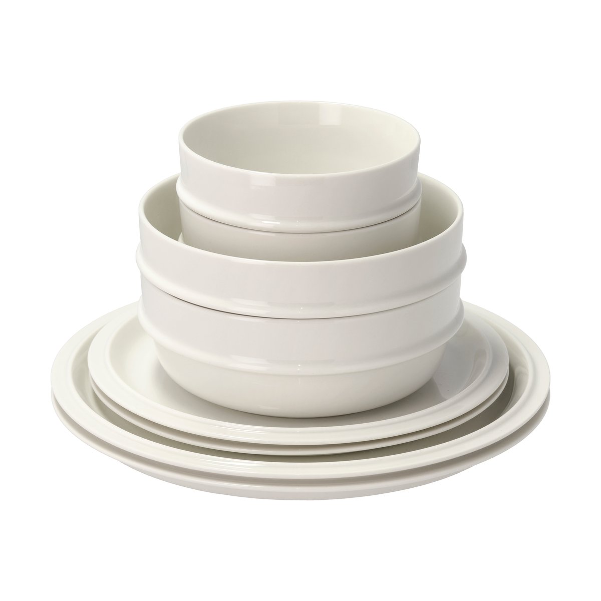 Zone Denmark Eau servisset 8 delar Offwhite | Skandinavisk Design | Serviser & Startset | Vit