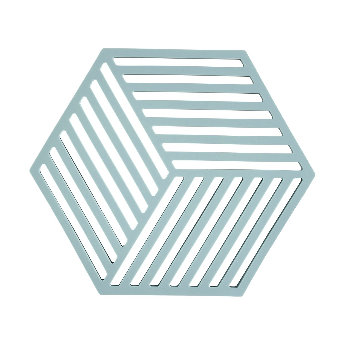 Zone Denmark Hexagon grytunderlägg Fog blue | Skandinavisk Design | Grytunderlägg | Blå