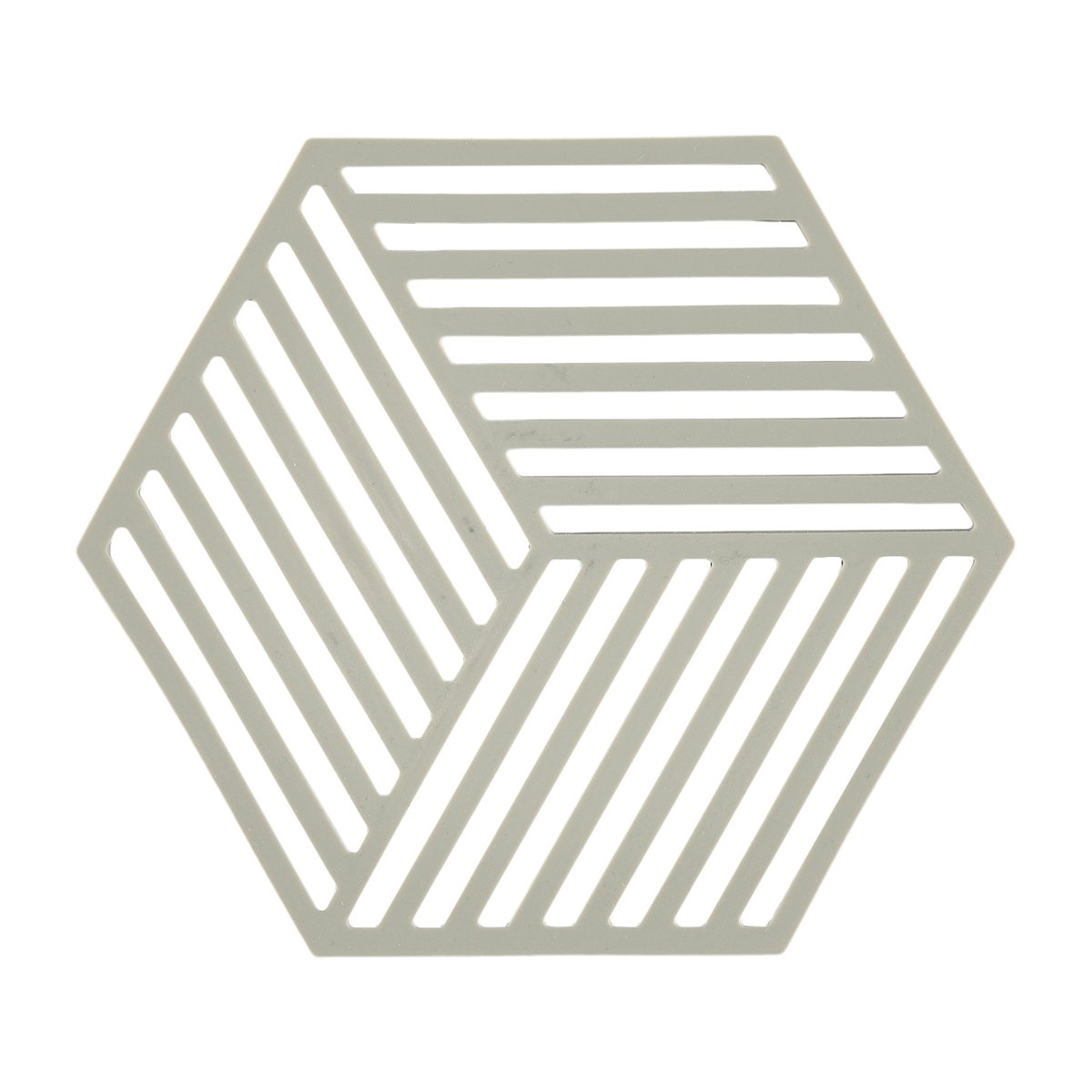 Zone Denmark Hexagon grytunderlägg Mud | Skandinavisk Design | Grytunderlägg | Beige
