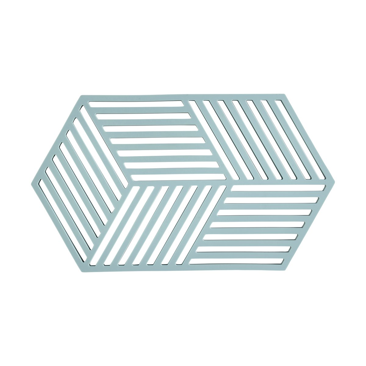 Zone Denmark Hexagon grytunderlägg stor Fog blue | Skandinavisk Design | Grytunderlägg | Blå
