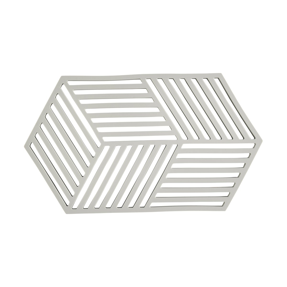 Zone Denmark Hexagon grytunderlägg stor Warm Grey | Skandinavisk Design | Grytunderlägg | Grå