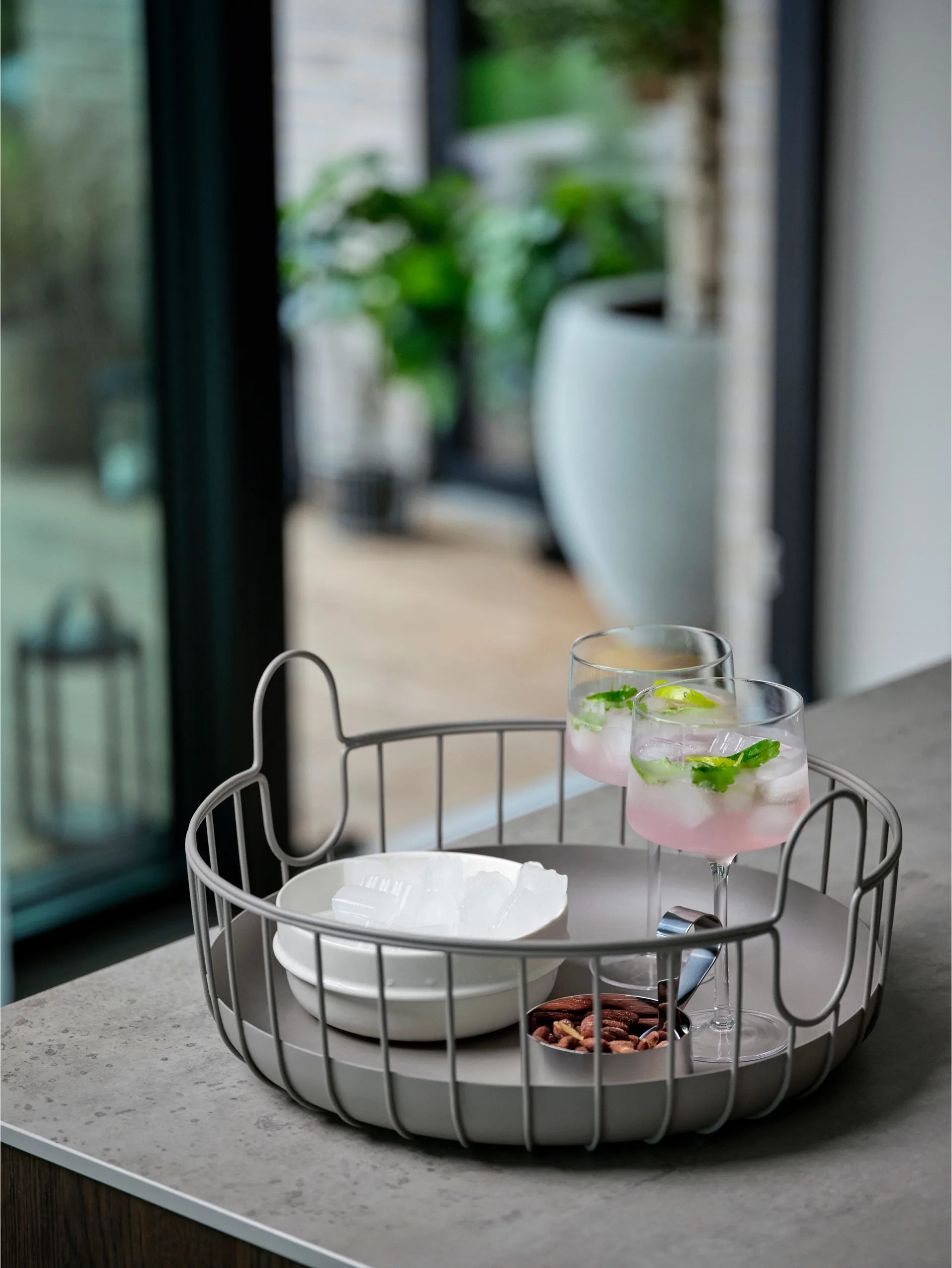 Inu korg Ø38x18 cm, Taupe Zone Denmark