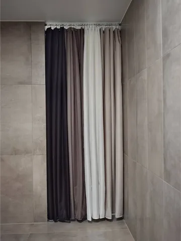 Lux duschdraperi - Camel, 180x200 cm - Zone Denmark