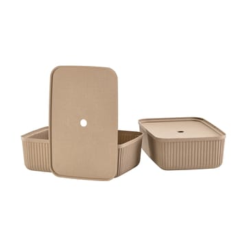 Pulp förvaringsbox 32x48 cm 2-pack - Natural Brown - Zone Denmark