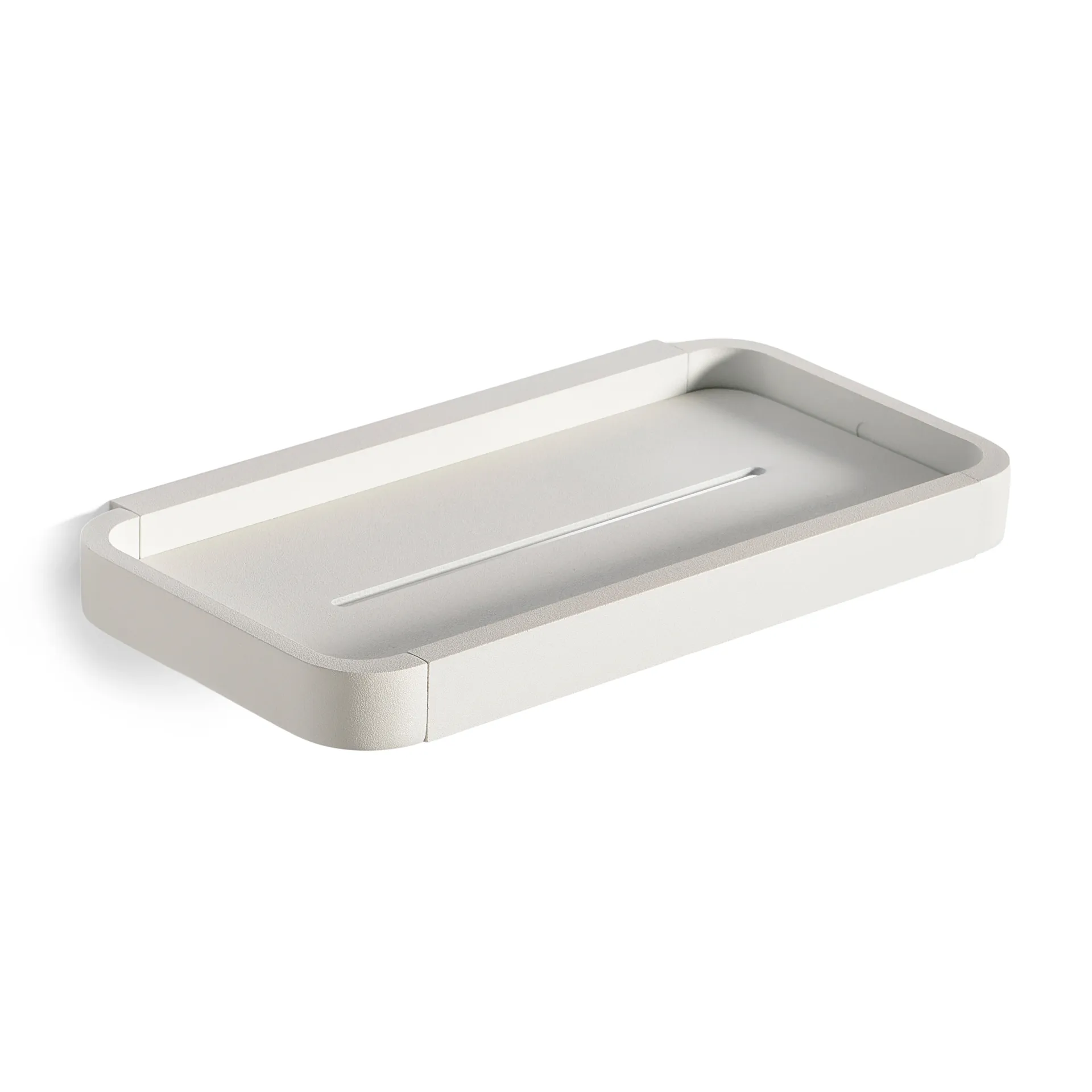 RIM duschhylla låg 11x22 cm, White Zone Denmark