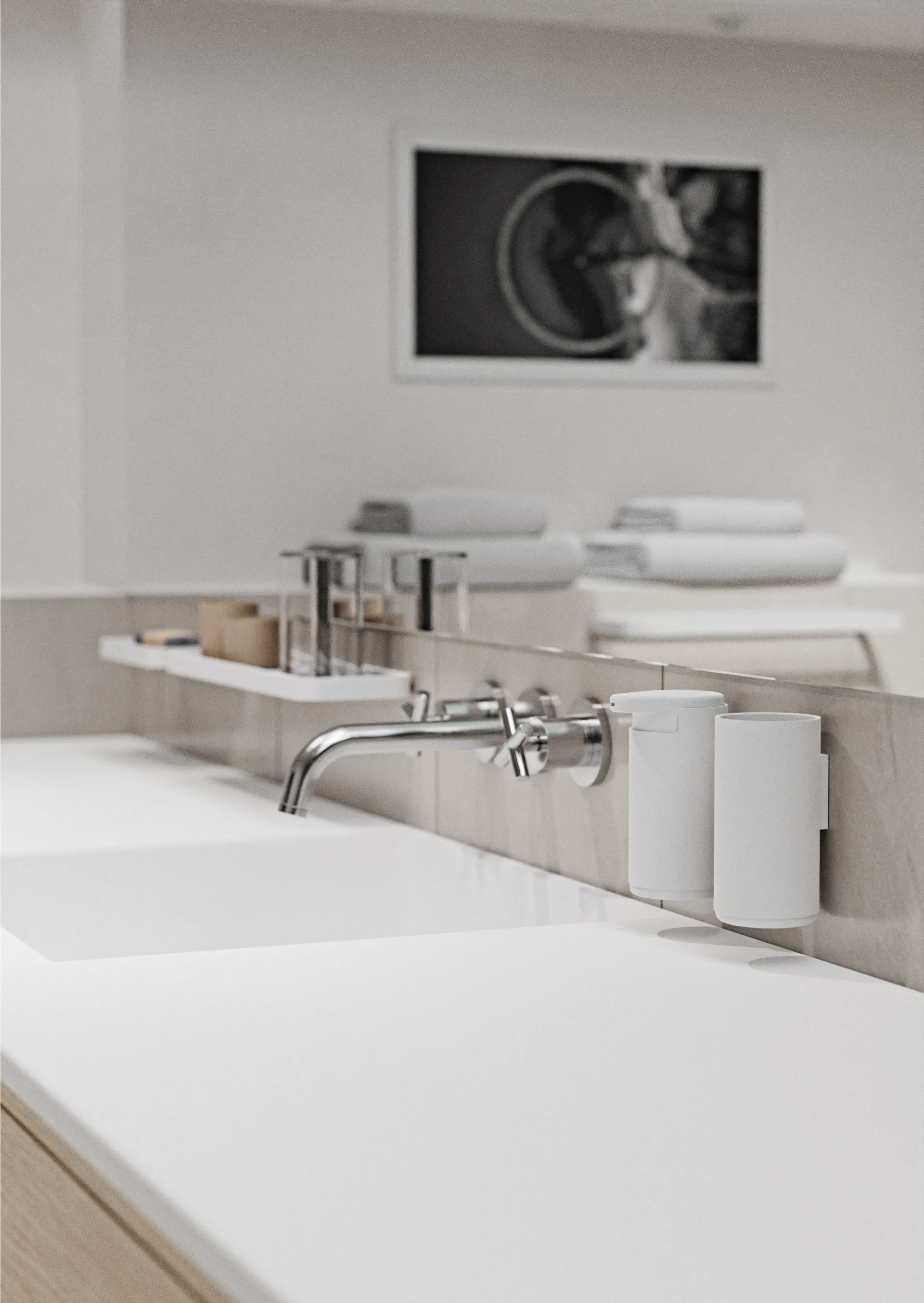 RIM tandborstmugg vägghängd 13,6 cm, White Zone Denmark