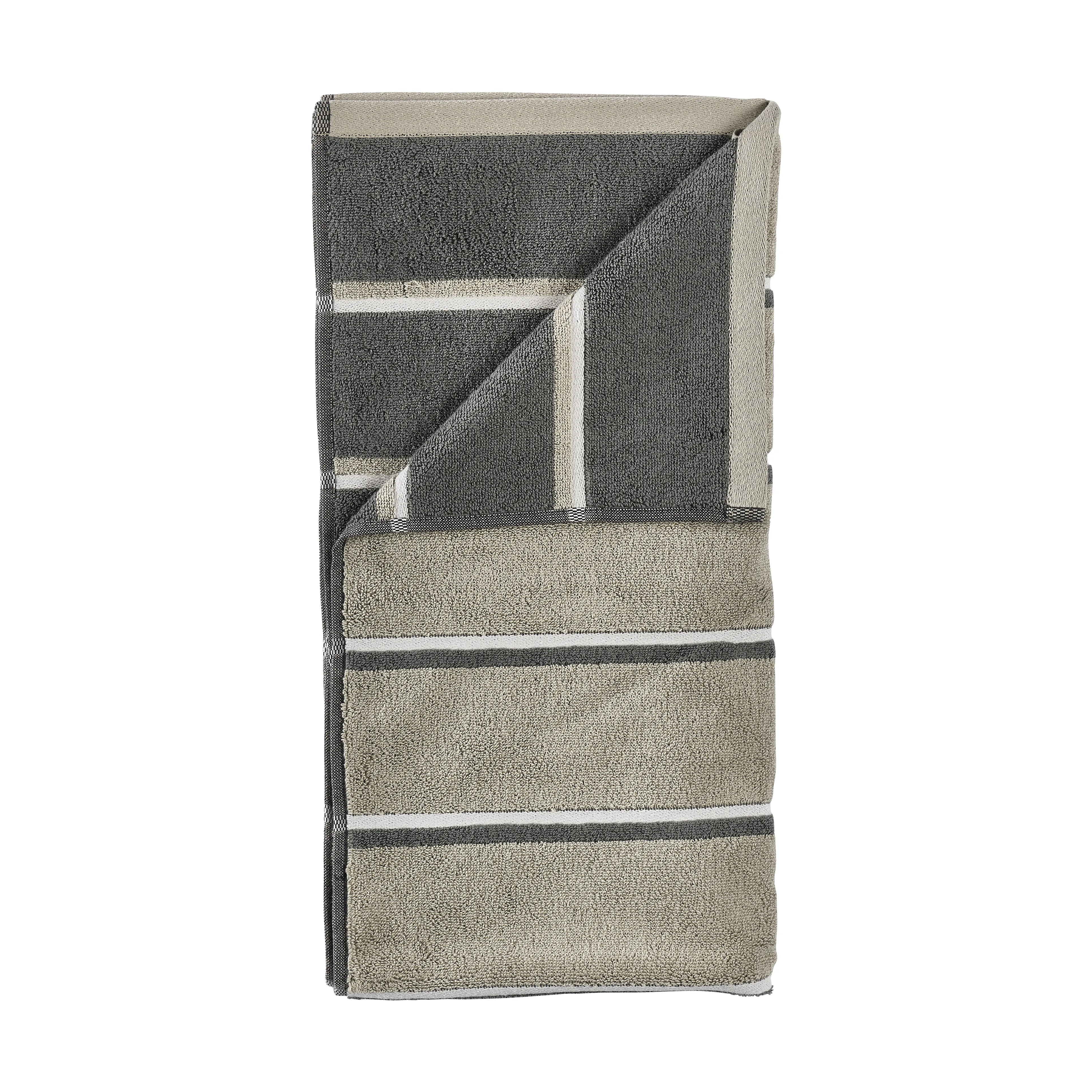 Sauna Handduk, Eucalyptus-olive green-soft grey, 50x100 cm