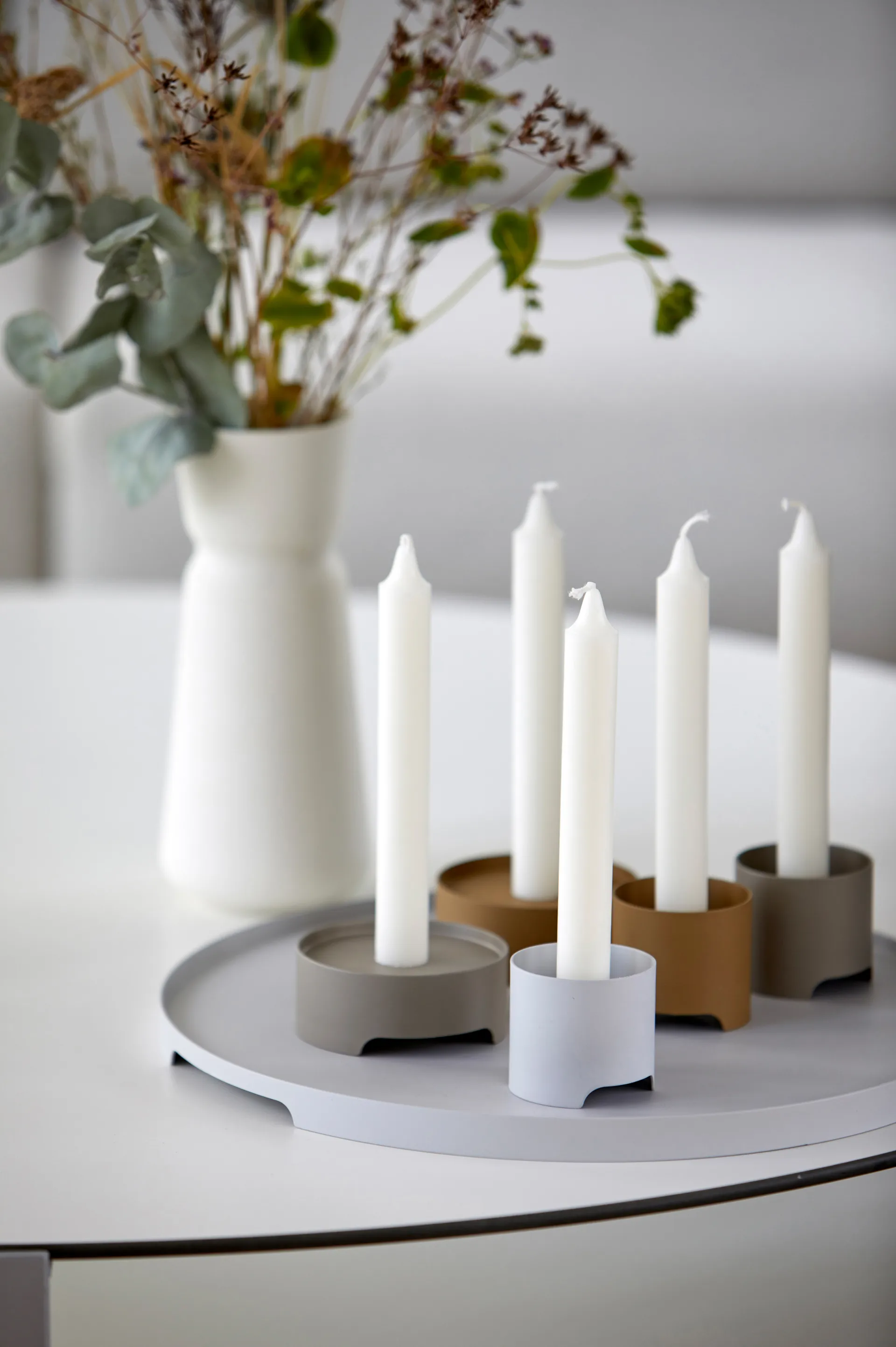 Singles ljusstake Ø9 cm, Mud Zone Denmark