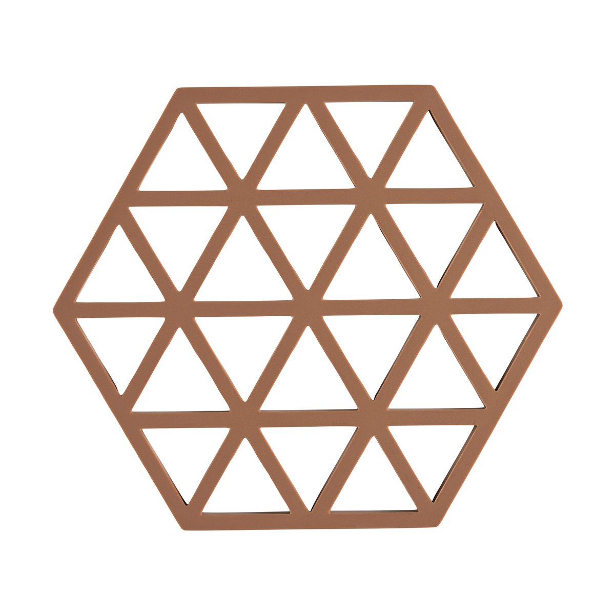 Zone Denmark Triangle grytunderlägg Almond | Skandinavisk Design | Grytunderlägg | Brun