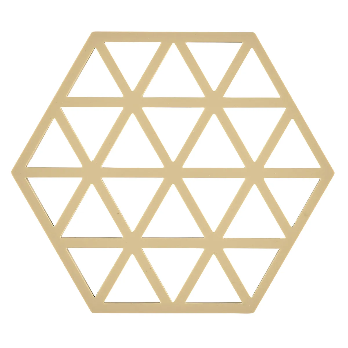 Zone Denmark Triangles grytunderlägg 14x16 cm Warm sand