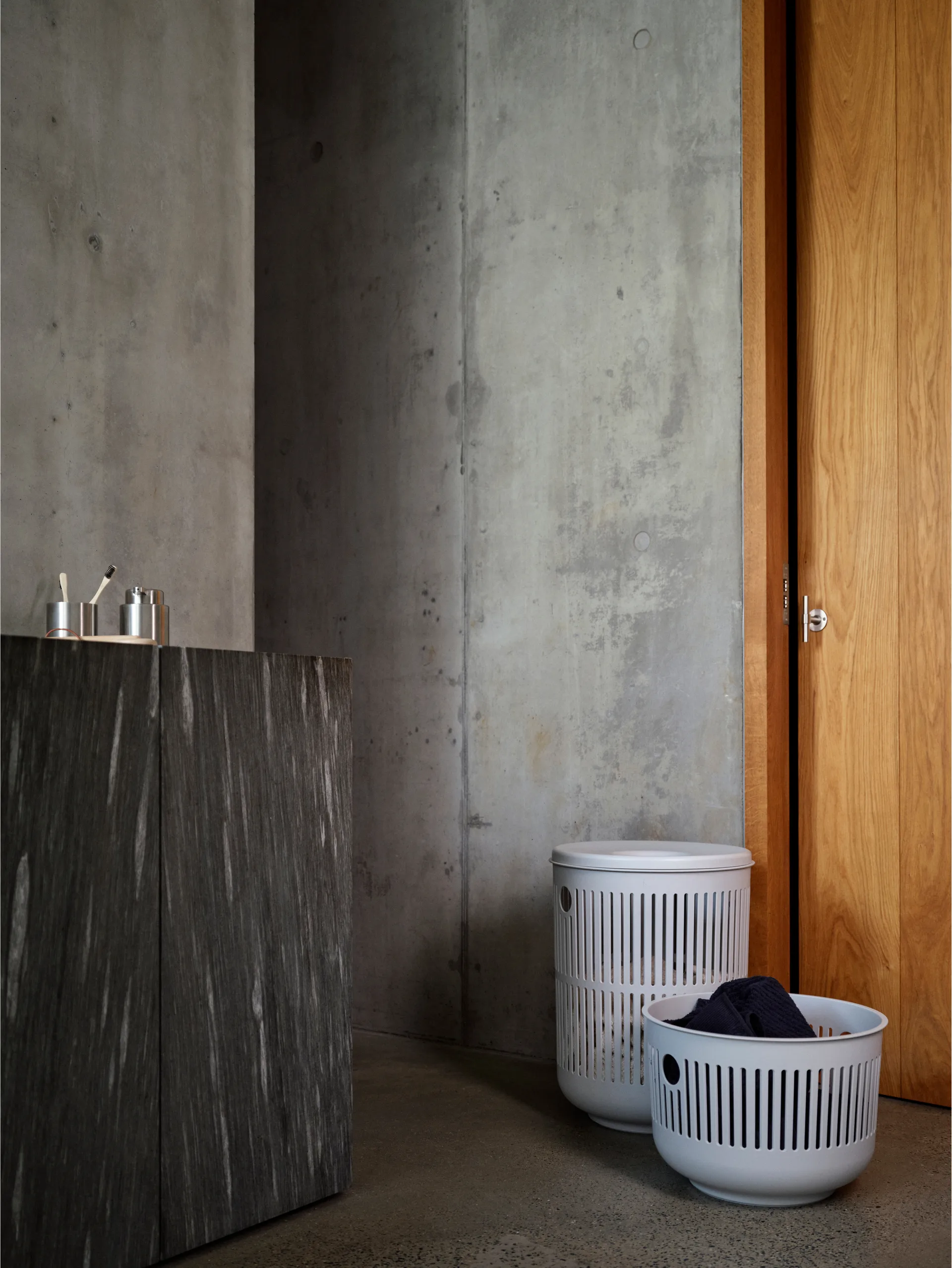 Ume tvättkorg Ø40x29 cm, Soft Grey Zone Denmark