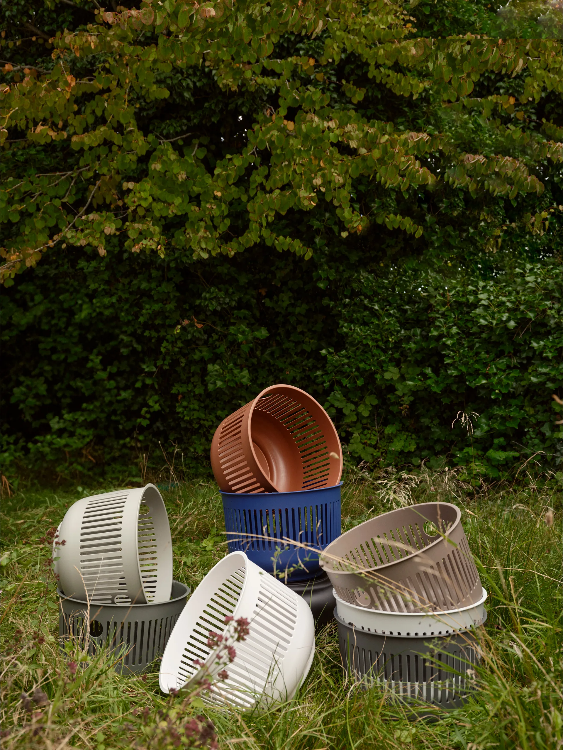 Ume tvättkorg Ø40x29 cm, White Zone Denmark