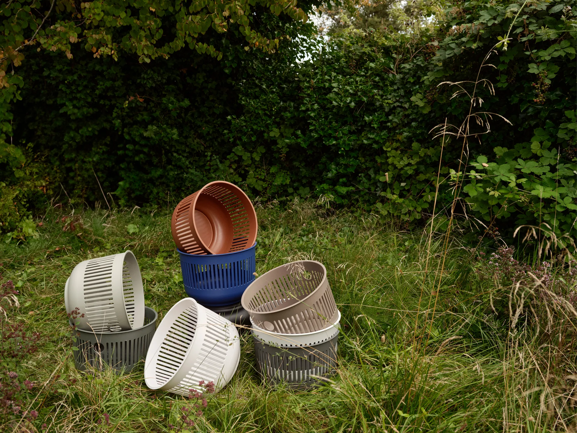 Ume tvättkorg Ø40x29 cm, White Zone Denmark