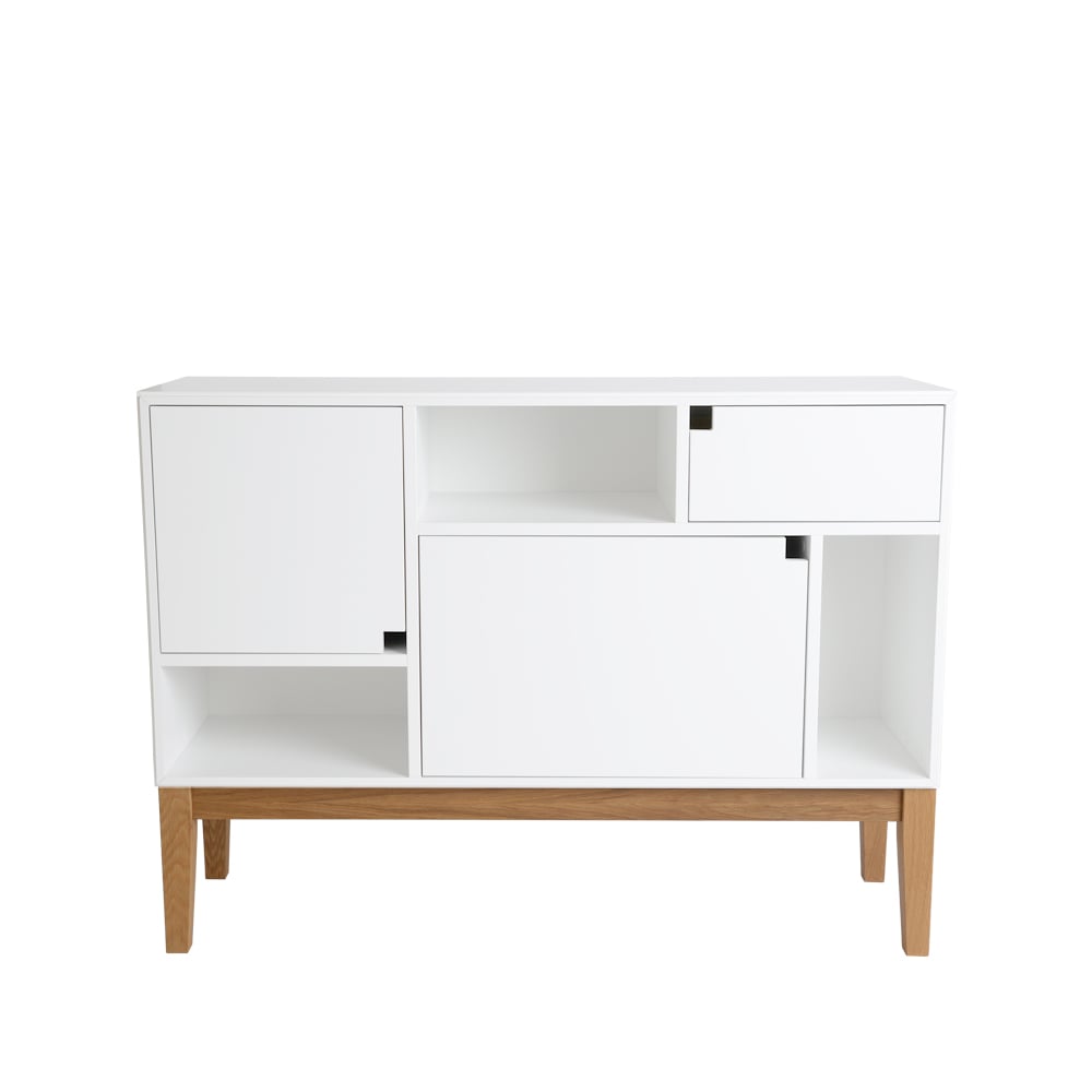 Zweed Citti 6x3 skåp white, stativ i ek mattlack | Skandinavisk Design | Skåp & Vitrinskåp | Vit