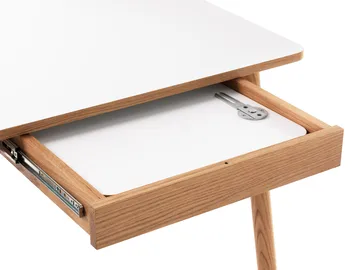 Dino+ matbord med tilläggsskiva - vit, ekstativ, 2st tilläggsskivor - Zweed