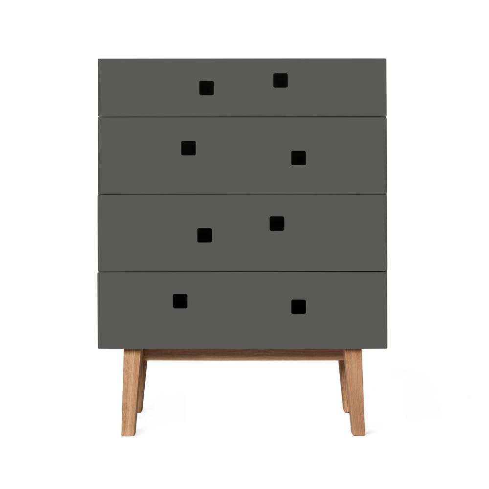 Zweed Peep B3 byrå slate grey, retro, ekststiv | Skandinavisk Design | Byråer | Grå