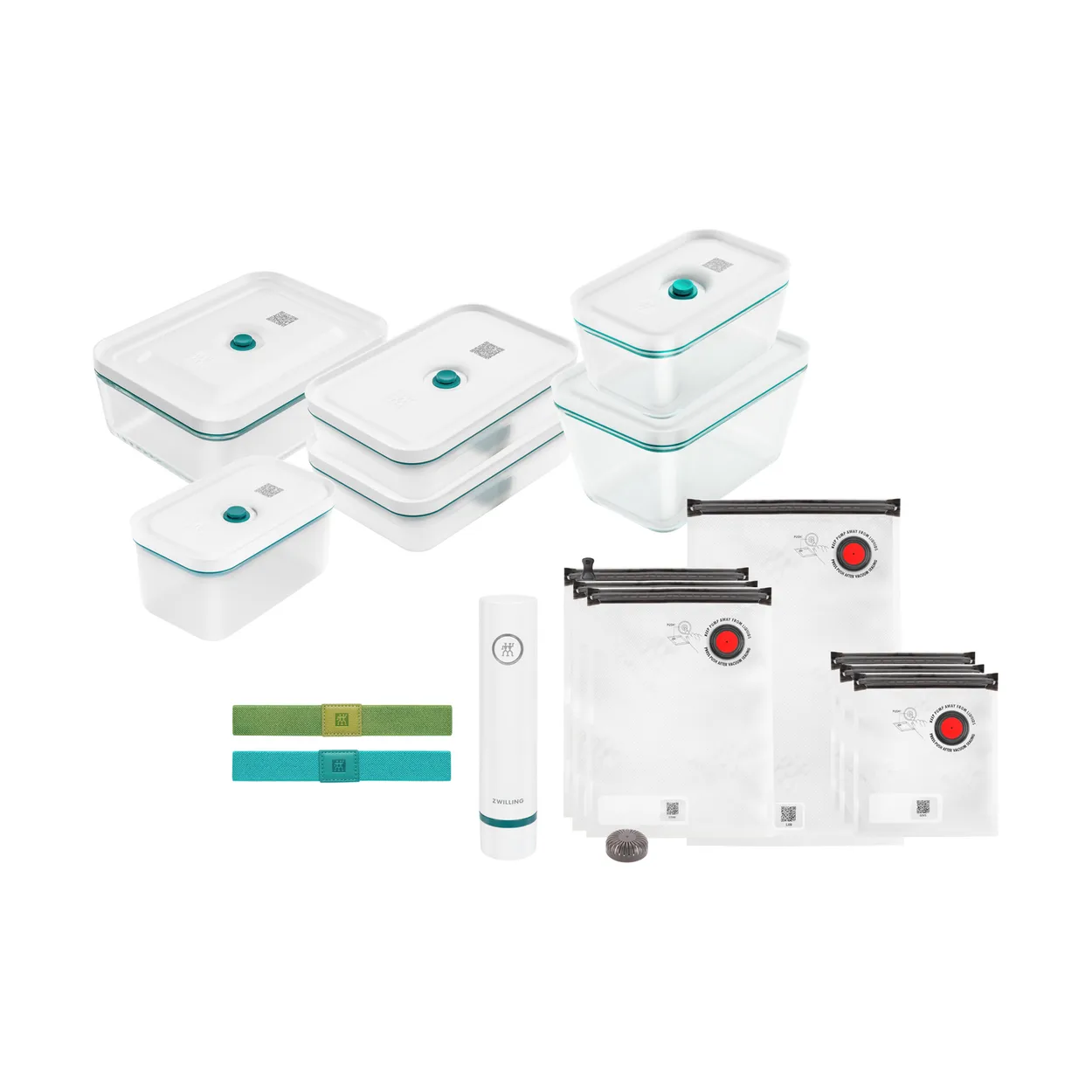 Zwilling La-Mer vakuum startset glas 16 delar | Skandinavisk Design | Övriga köksredskap | Transparent