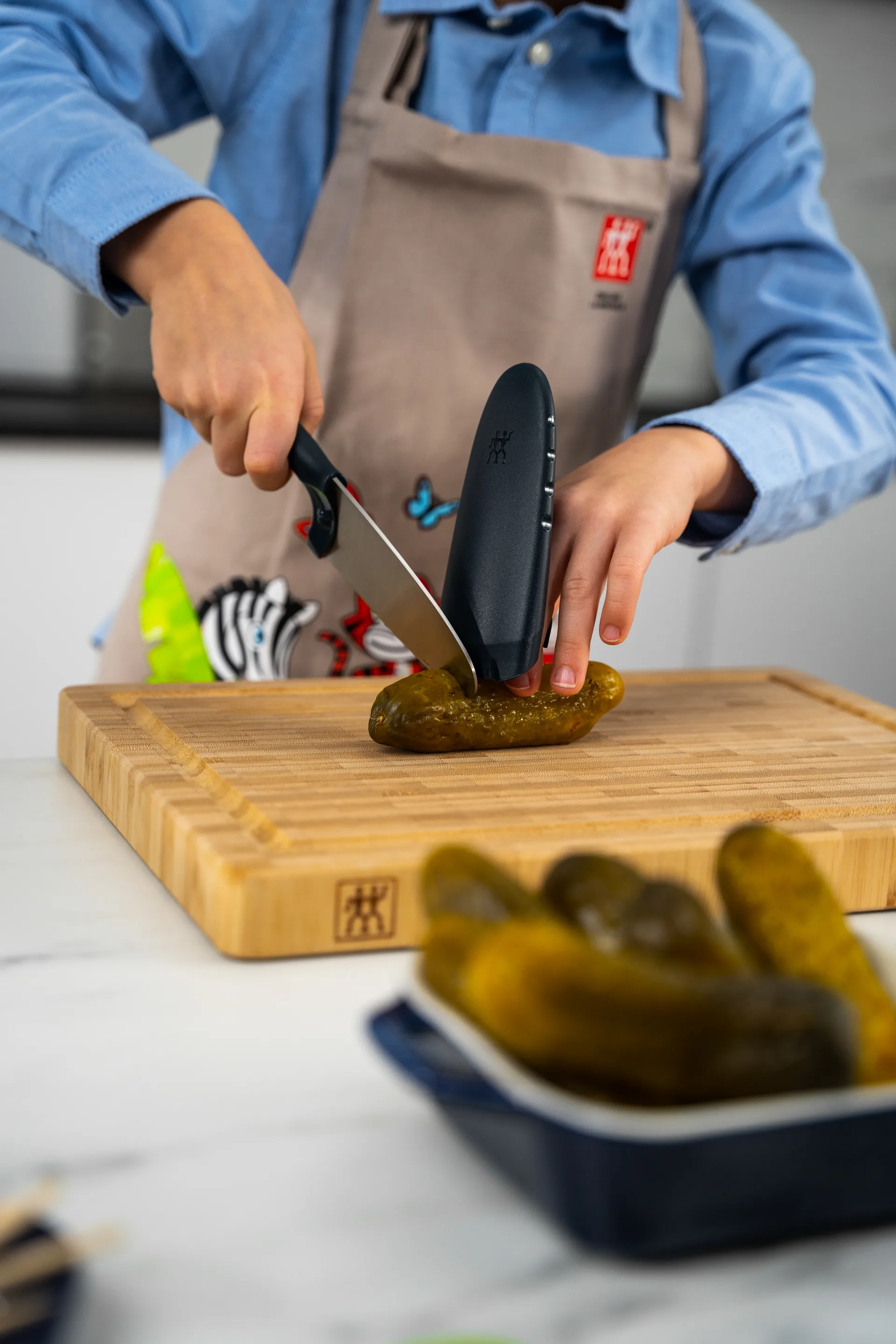 Twinny kockkniv 10 cm, Blå Zwilling