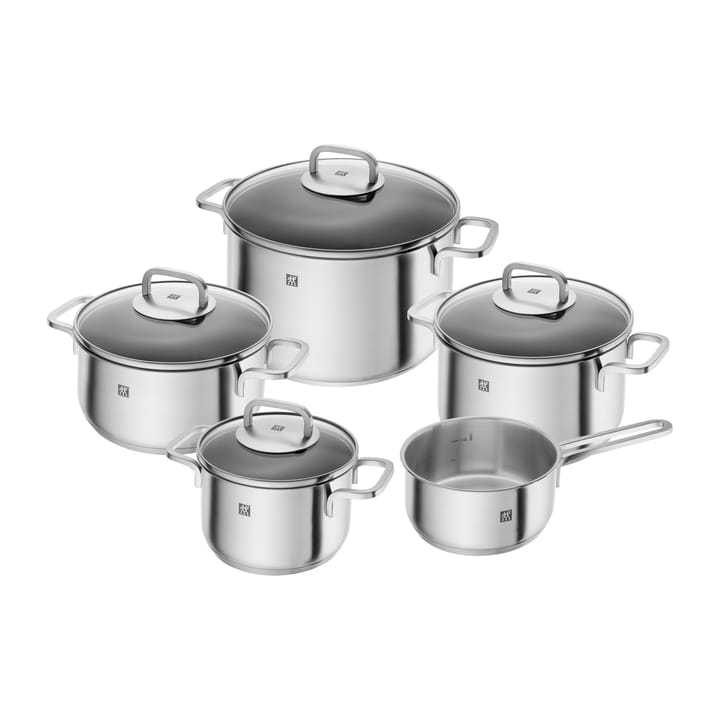 Zwilling Cube grytset 5 delar, Rostfritt stål-klar Zwilling
