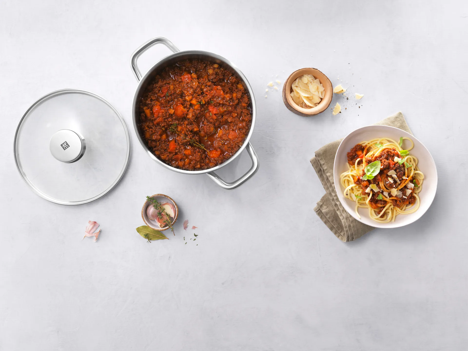 Zwilling Cube grytset 5 delar, Rostfritt stål-klar Zwilling