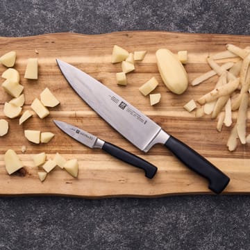 Zwilling Four star knivset 2 delar - Svart-rostfritt stål - Zwilling