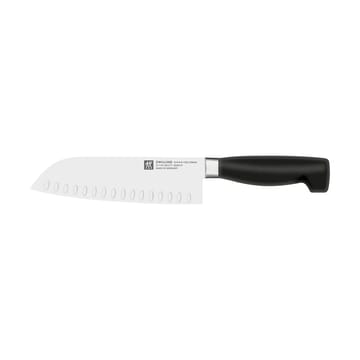 Zwilling Four star santokukniv 18 cm - Svart-rostfritt stål - Zwilling