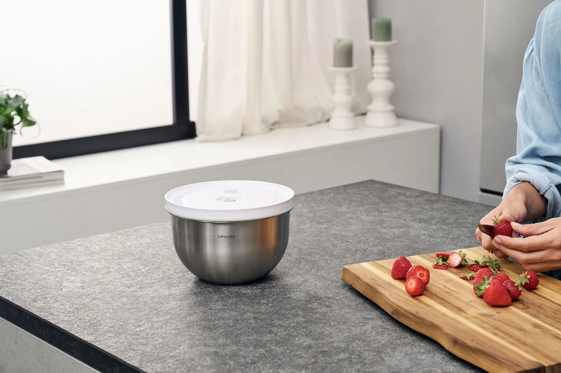 Zwilling Fresh & save vakuumskål rostfritt stål, 1,75 L Zwilling