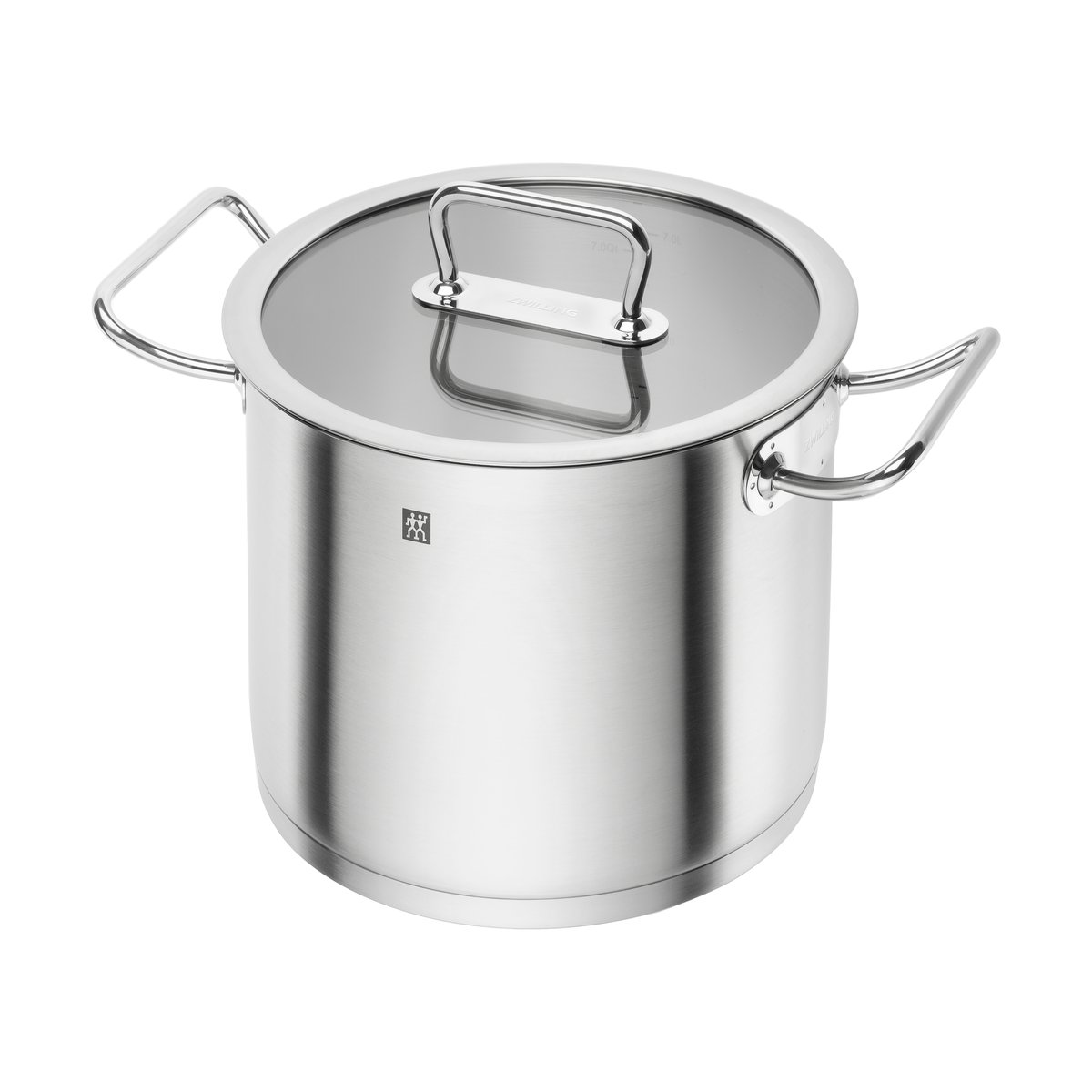 Zwilling pro gryta högsidig med glaslock 8,1 L | Skandinavisk Design | Grytor | Silverfärgad