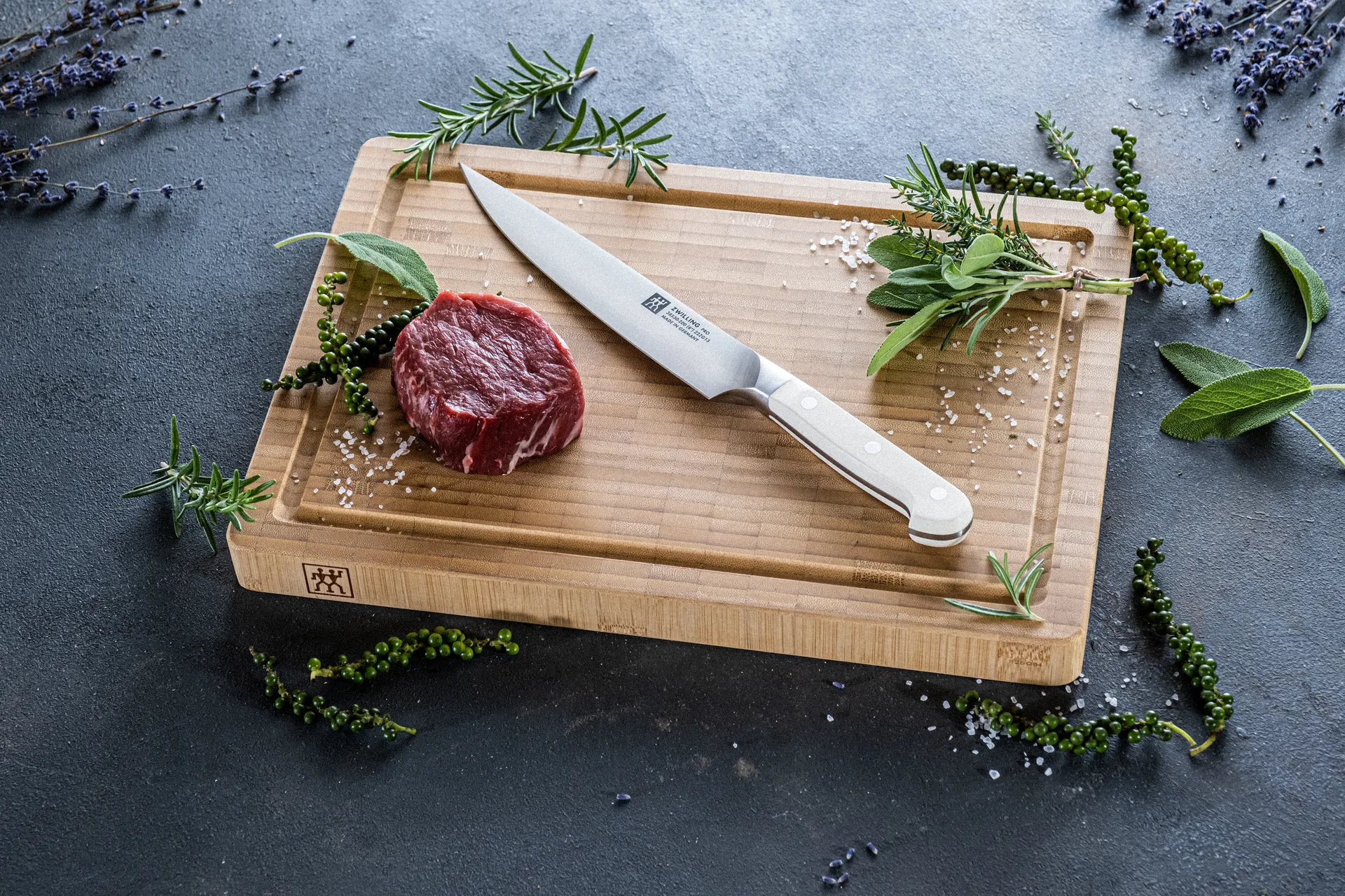 Zwilling pro le blanc filé/köttkniv 20 cm, Vit-rostfritt stål Zwilling