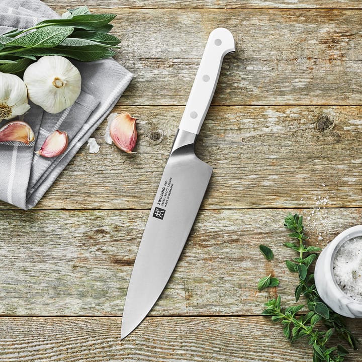 Zwilling Pro le Blanc kockkniv 18 cm, Vit-rostfritt stål Zwilling