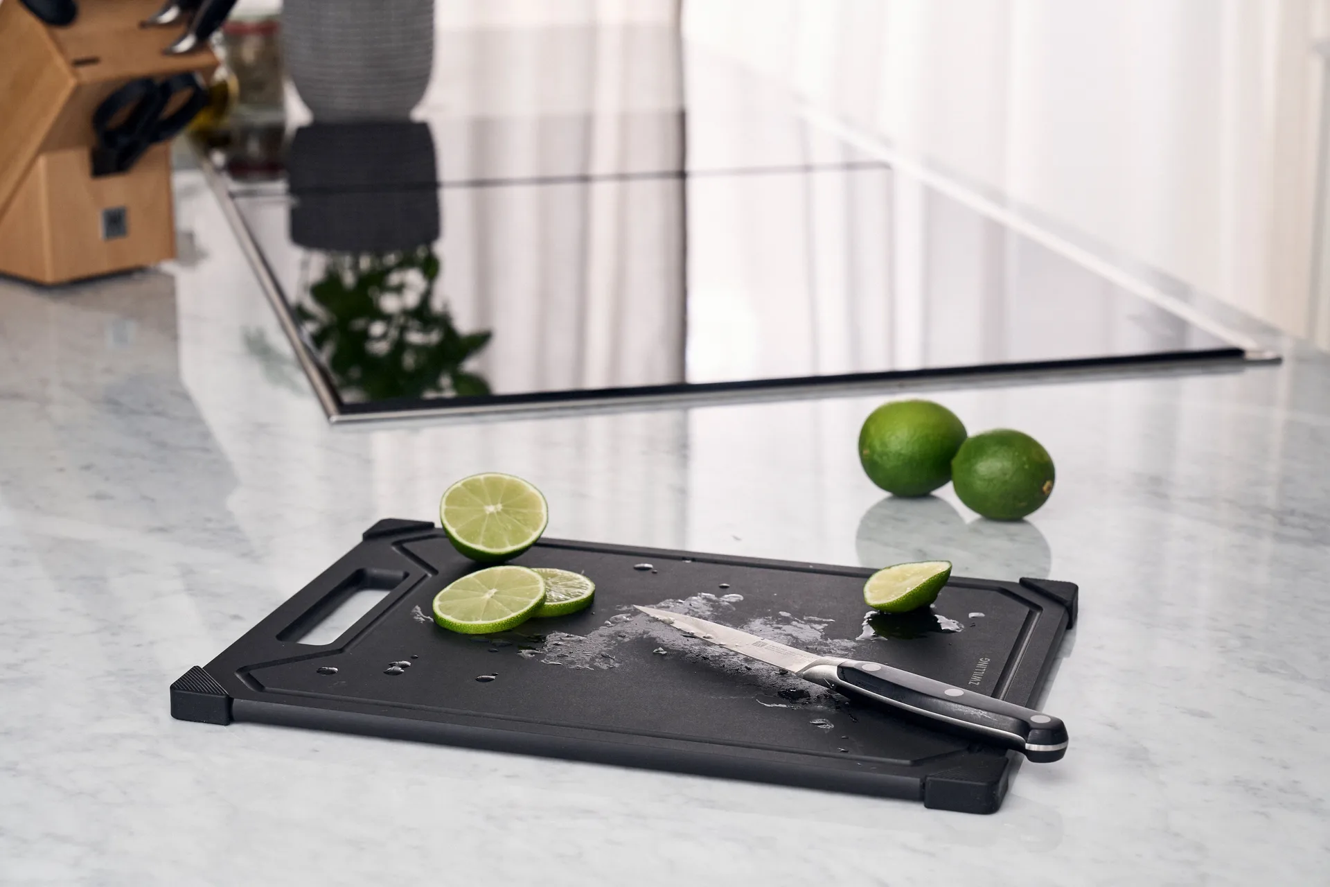 Zwilling skärbärda träfiber svart, L Zwilling