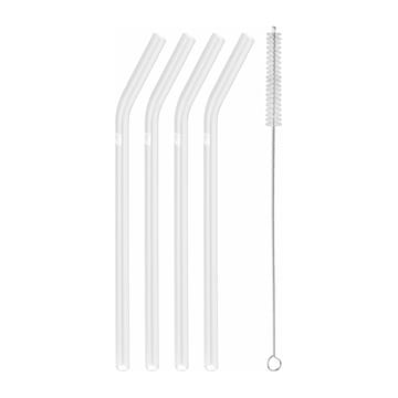 Zwilling Sorrento sugrör böjd 4-pack - Klar - Zwilling