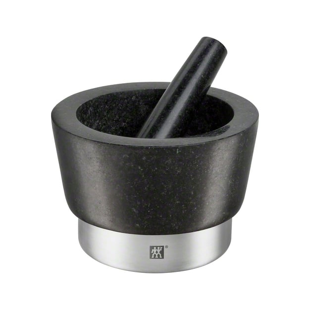 Zwilling spices mortel svart | Skandinavisk Design | Mortlar | Silverfärgad