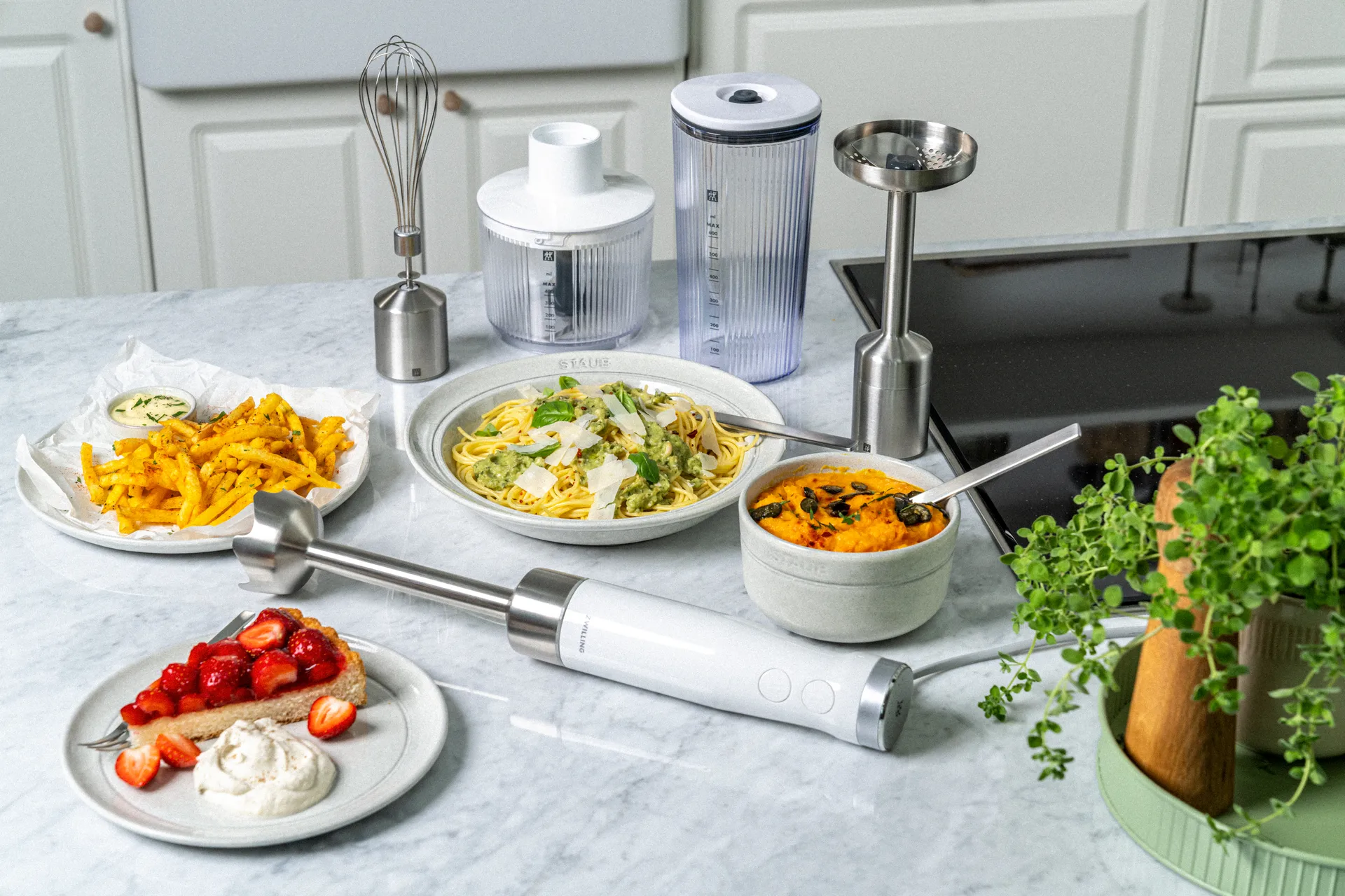 Zwilling stavmixer hacktillbehör 17,5 cm, Vit Zwilling