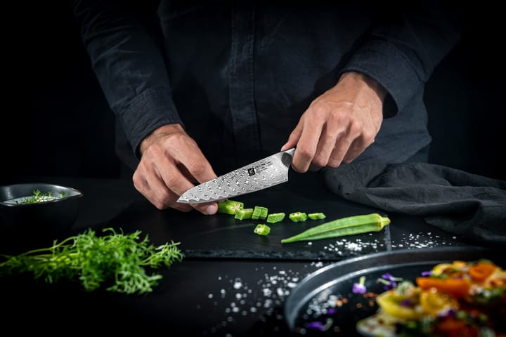 Zwilling Tanrei kompakt kockkniv 14 cm, Damaskus-svart Zwilling