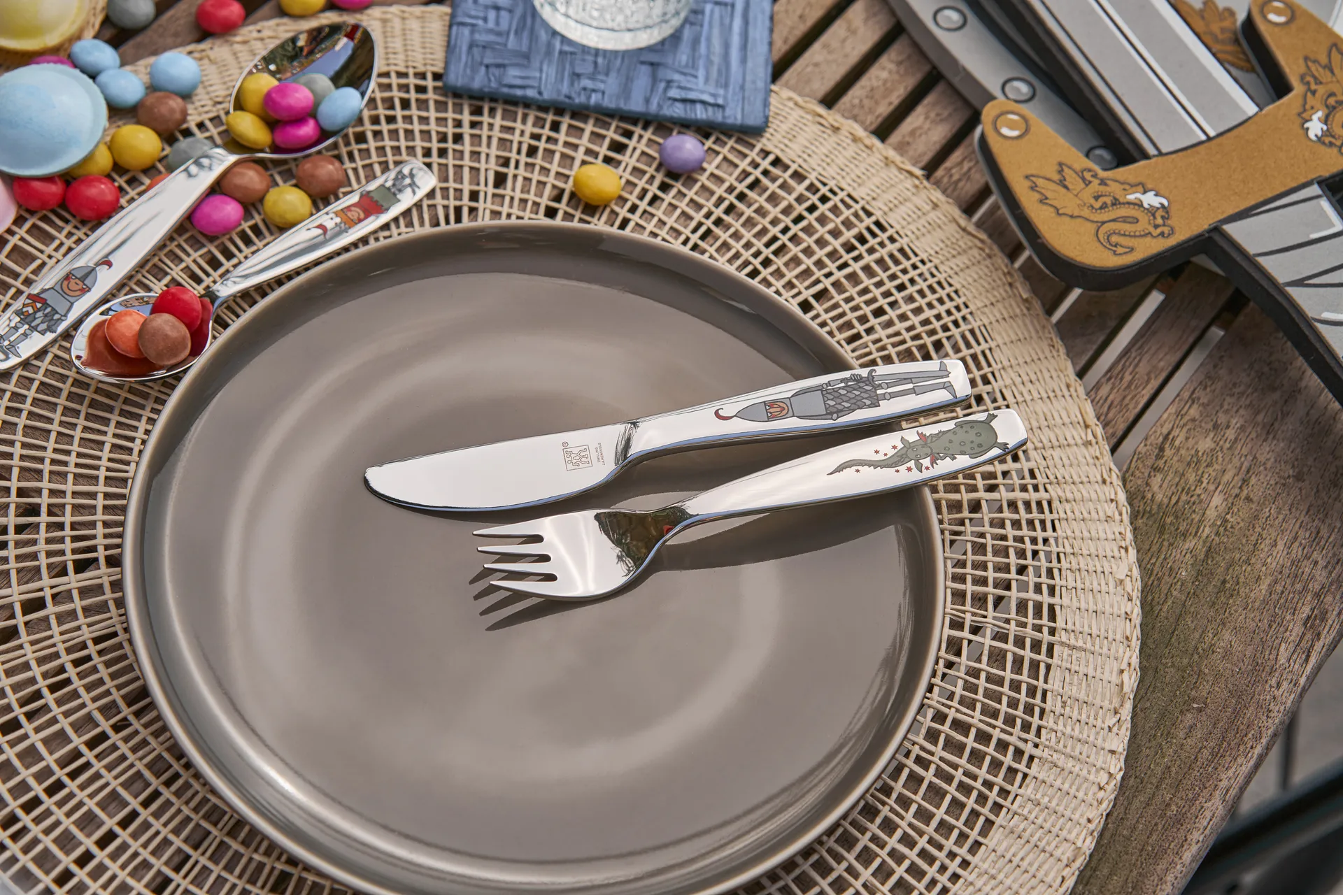 Zwilling Twin kids barnbestickset 4 delar, Eckbert riddare Zwilling