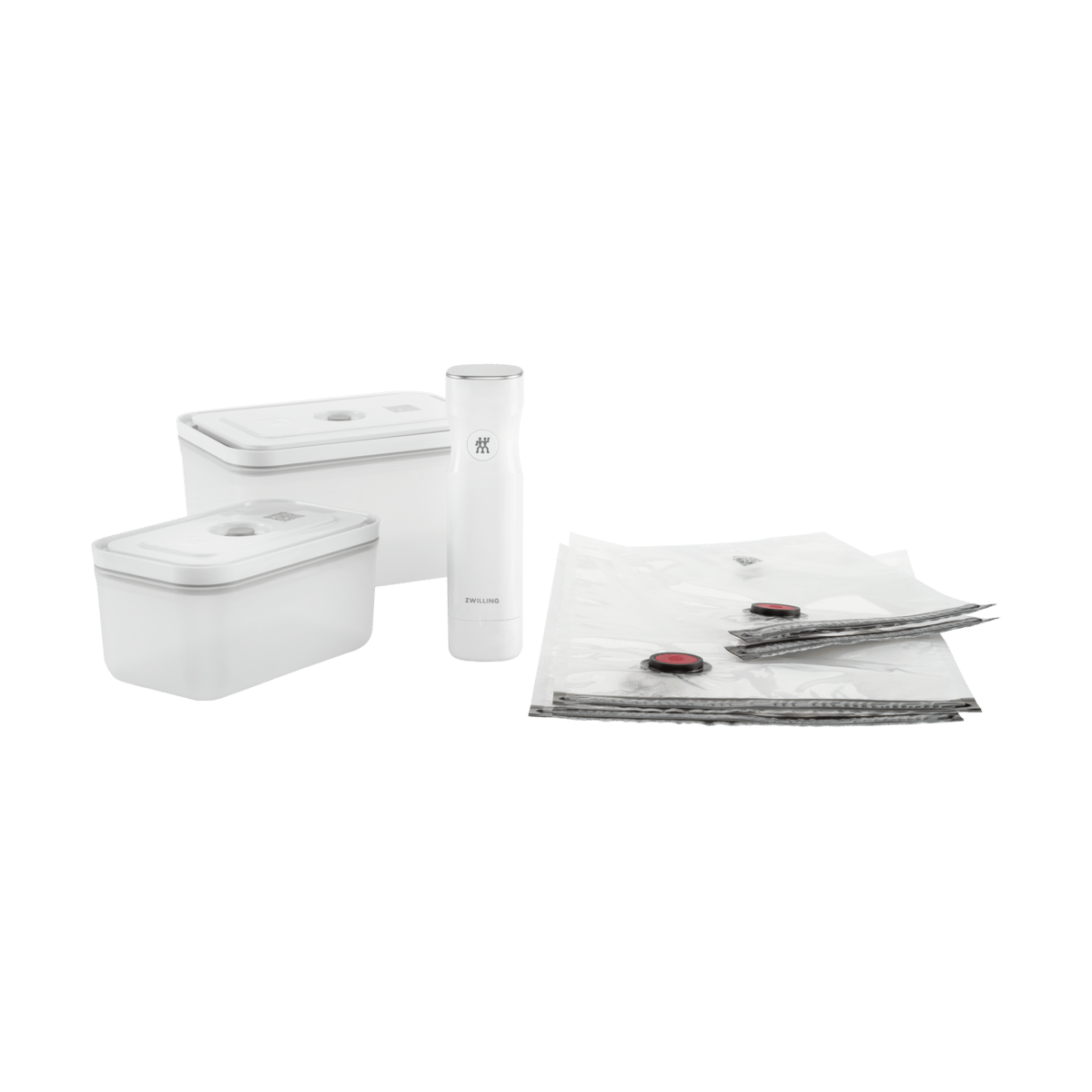 Zwilling vakuum startset plast 7 delar Plast | Skandinavisk Design | Övriga köksredskap | Vit