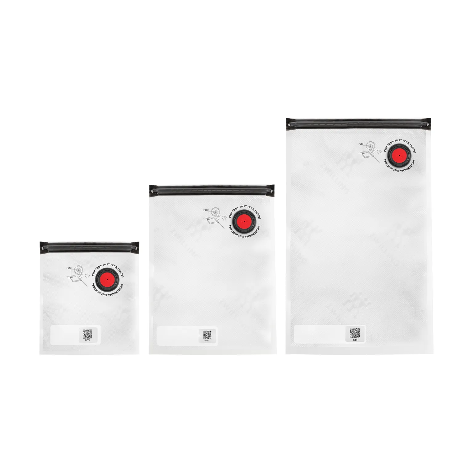 Zwilling vakuumpåsar set, S/M/L Zwilling