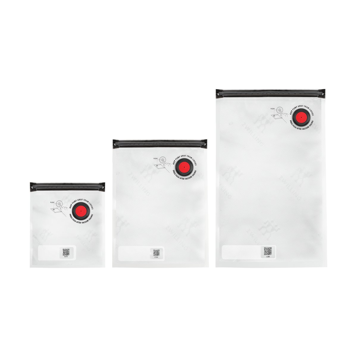Zwilling vakuumpåsar set S/M/L | Skandinavisk Design | Övriga köksredskap | Transparent
