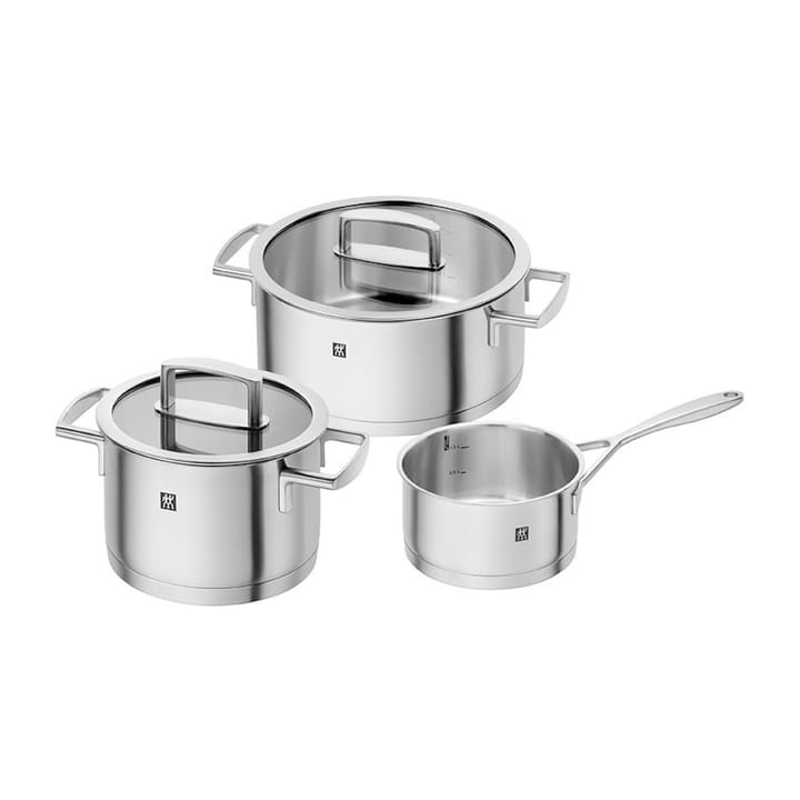 Zwilling Vitality grytset 3 delar, Rostfritt stål-klar Zwilling