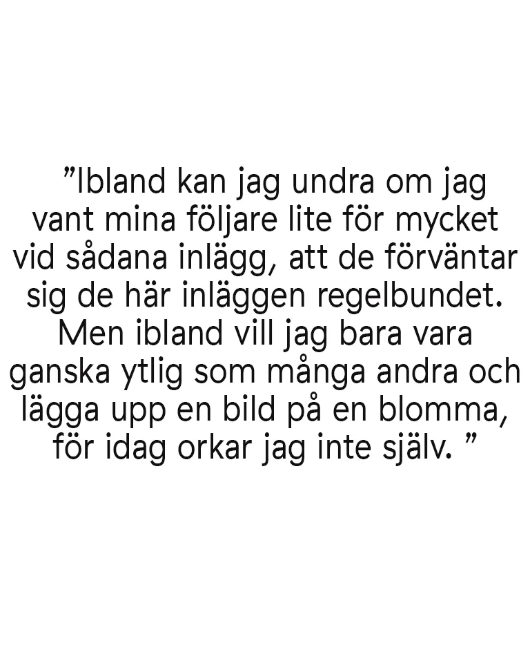 Citat från Hannes Mauritzson om hans Instagram och följare i reportage för Nordic Nest.