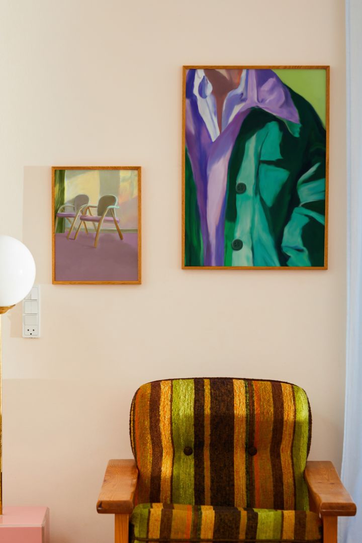 Piffa upp ditt hem med posters från Paper Collective med retro-motiv och i färgglada lila och gröna toner. 