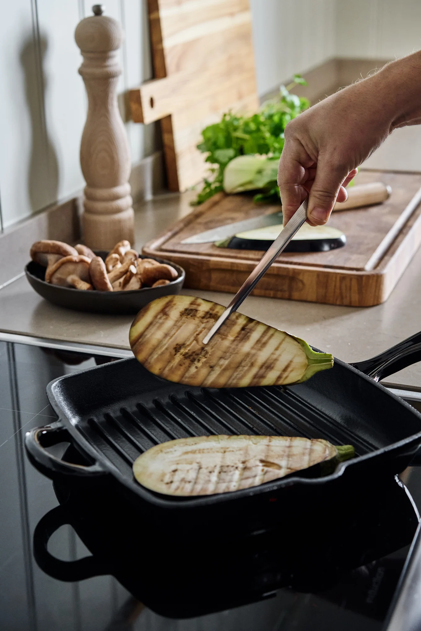 Grillpanna i keramik från Nordwik är ett tips på julklapp till hemmakocken. 